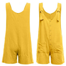 Load image into Gallery viewer, Loose Casual Sleeveless Romper Button Pocket
