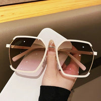 Luxury Square Sunglasses Oversized