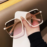 Luxury Square Sunglasses Oversized