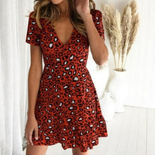 Load image into Gallery viewer, Leopard Print Short Dress