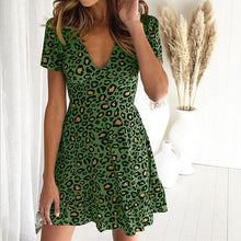Load image into Gallery viewer, Leopard Print Short Dress