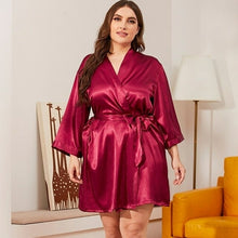 Load image into Gallery viewer, Women Nightdress Silk Robes for Women Nightgown Sleepwear Sleepshirts