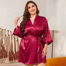 Load image into Gallery viewer, Women Nightdress Silk Robes for Women Nightgown Sleepwear Sleepshirts