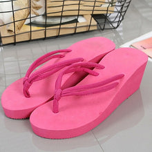 Load image into Gallery viewer, Women Non slip flip flops Shoes Summer Wedges High Heel Woman Outdoor