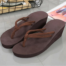 Load image into Gallery viewer, Women Non slip flip flops Shoes Summer Wedges High Heel Woman Outdoor