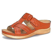 Load image into Gallery viewer, Women Orthopedic Low Heels Sandals Summer Open Toe Slip On Wedges