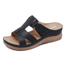 Load image into Gallery viewer, Women Orthopedic Low Heels Sandals Summer Open Toe Slip On Wedges
