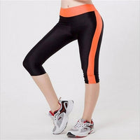 Women Patchwork Leggings High Waist With Pocket Sports Fitness