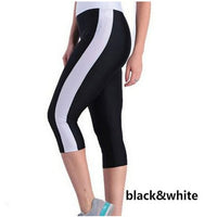 Women Patchwork Leggings High Waist With Pocket Sports Fitness