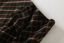 Load image into Gallery viewer, Women Plaid Print Mini Wrap Skirt In Brown|Skirts|