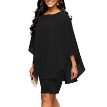 Load image into Gallery viewer, Ruffles Batwing Half Sleeves Knee-length Loose