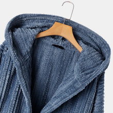 Load image into Gallery viewer, Solid Color Long Sleeve Hooded Button Pocket Fleece