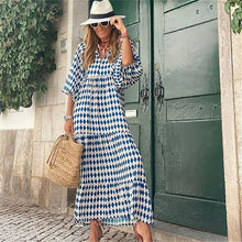 Load image into Gallery viewer, Puff Sleeve Dress Summer Elegant Boho