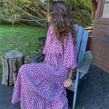 Load image into Gallery viewer, Puff Sleeve Dress Summer Elegant Boho