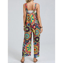 Load image into Gallery viewer, Women Rompers Chic Vintage Printing High Waist Sexy Romper Pants Off - Sophornlilly
