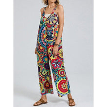 Load image into Gallery viewer, Women Rompers Chic Vintage Printing High Waist Sexy Romper Pants Off - Sophornlilly