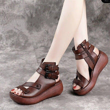Load image into Gallery viewer, Women Sandal Summer Wedge Platform Woman Comfort Mid Heel Shoes - Sophornlilly