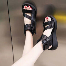 Load image into Gallery viewer, Women Sandal Summer Wedge Platform Woman Comfort Mid Heel Shoes - Sophornlilly