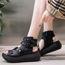 Load image into Gallery viewer, Women Sandal Summer Wedge Platform Woman Comfort Mid Heel Shoes - Sophornlilly