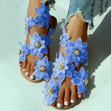 Load image into Gallery viewer, Women Sandals Boho Style Summer Shoes For Women Flat Sandals Beach