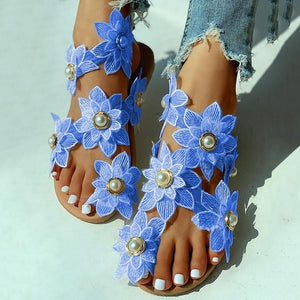 Women Sandals Boho Style Summer Shoes For Women Flat Sandals Beach