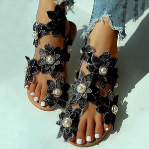 Women Sandals Boho Style Summer Shoes For Women Flat Sandals Beach