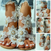 Women Sandals Boho Style Summer Shoes For Women Flat Sandals Beach