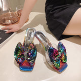 Women Sandals Pumps Bowknot Sparkling