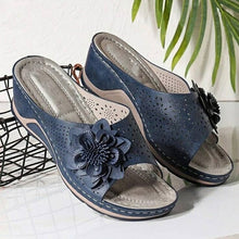 Load image into Gallery viewer, Women Sandals Soft Heels Summer Sandals With Wedges Shoes Women Flower
