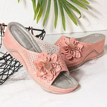 Load image into Gallery viewer, Women Sandals Soft Heels Summer Sandals With Wedges Shoes Women Flower