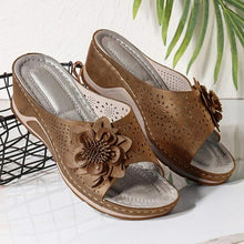 Load image into Gallery viewer, Women Sandals Soft Heels Summer Sandals With Wedges Shoes Women Flower