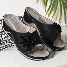 Load image into Gallery viewer, Women Sandals Soft Heels Summer Sandals With Wedges Shoes Women Flower