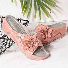 Load image into Gallery viewer, Women Sandals Soft Heels Summer Sandals With Wedges Shoes Women Flower