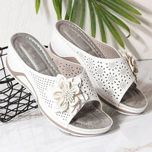 Load image into Gallery viewer, Women Sandals Soft Heels Summer Sandals With Wedges Shoes Women Flower