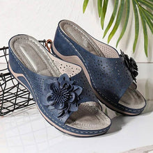 Load image into Gallery viewer, Women Sandals Soft Heels Summer Sandals With Wedges Shoes Women Flower