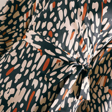 Load image into Gallery viewer, Women Satin Robes Kimono Cardigans Bathrobe Ruffles Belted Home