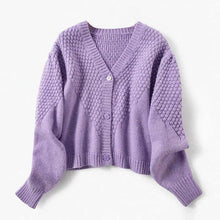 Load image into Gallery viewer, Women Sexy Buttons Knitted Sweater Cardigan Autumn Casual V neck Long - Sophornlilly