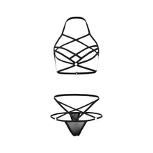 Load image into Gallery viewer, Women Sexy Lingerie Corset Solid Mesh Underwire Muslin Sleepwear