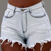 Women Sexy Skinny Slim Denim Bike Jeans Shorts Ladies Summer - Sophornlilly