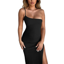 Load image into Gallery viewer, Women Sexy Sleeveless Single Strap Dress Clubwear Summer Hot Bodycon - Sophornlilly