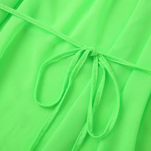 Load image into Gallery viewer, Sexy Summer Mesh See Through Blouse Tunic Solid Color Drawstring