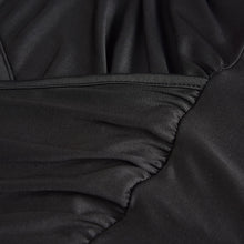 Load image into Gallery viewer, Women Sexy V neck Black Jumpsuit See through Mesh Patchwork Rompers