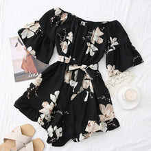 Load image into Gallery viewer, Women Short Female Short Sleeve suit Summer Fashion Jumpsuit Printing - Sophornlilly