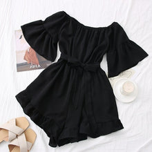 Load image into Gallery viewer, Women Short Female Short Sleeve suit Summer Fashion Jumpsuit Printing - Sophornlilly