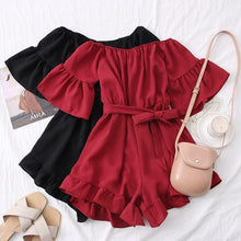 Load image into Gallery viewer, Women Short Female Short Sleeve suit Summer Fashion Jumpsuit Printing - Sophornlilly