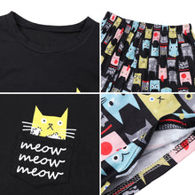Load image into Gallery viewer, Women Sleepwear Cute Cartoon Print Short Set Pajamas Women Pyjama Suit