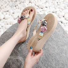 Load image into Gallery viewer, Beach Flip Flops Summer Platform