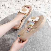 Load image into Gallery viewer, Beach Flip Flops Summer Platform