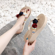 Load image into Gallery viewer, Beach Flip Flops Summer Platform