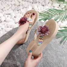 Load image into Gallery viewer, Beach Flip Flops Summer Platform